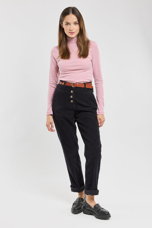 T-shirt col roulé rayé - coton - Armor-lux - 4