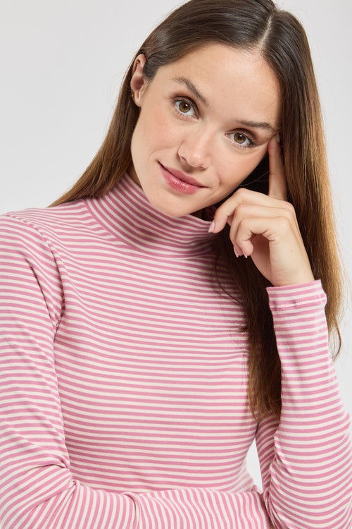 T-shirt col roulé rayé - coton - Armor-lux - 3