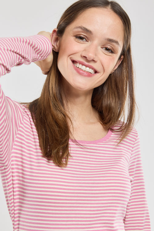 T-shirt rayé à manches longues - coton - Armor-lux - 3