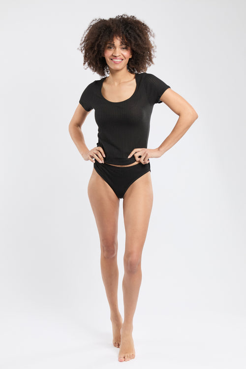 Culotte taille basse - lyocell et coton - Armor-lux - 4