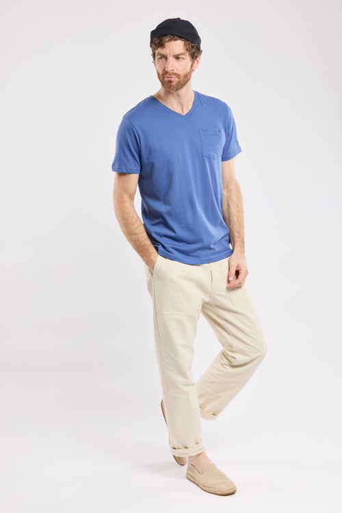 T-shirt col V - coton léger - Armor-lux - 3