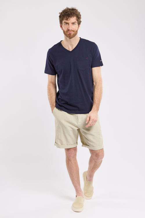 T-shirt col V - coton léger - Armor-lux - 3
