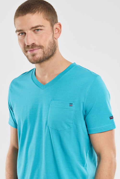 T-shirt col V - coton léger - Armor-lux - 3