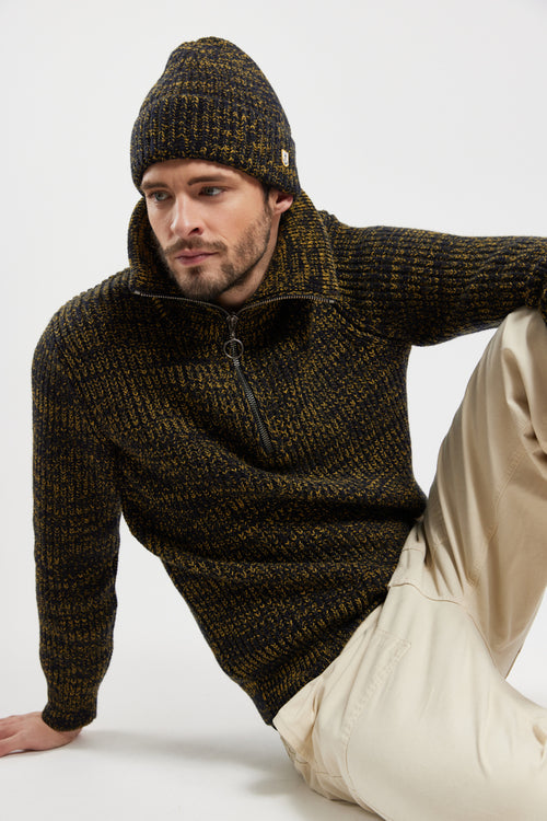 Zip-neck jumper - wool - Armor-lux - 6