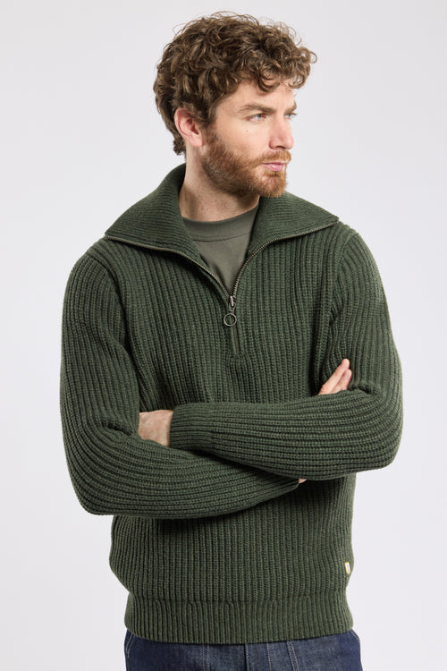 Heritage zip-neck jumper - wool - Armor-lux - 5