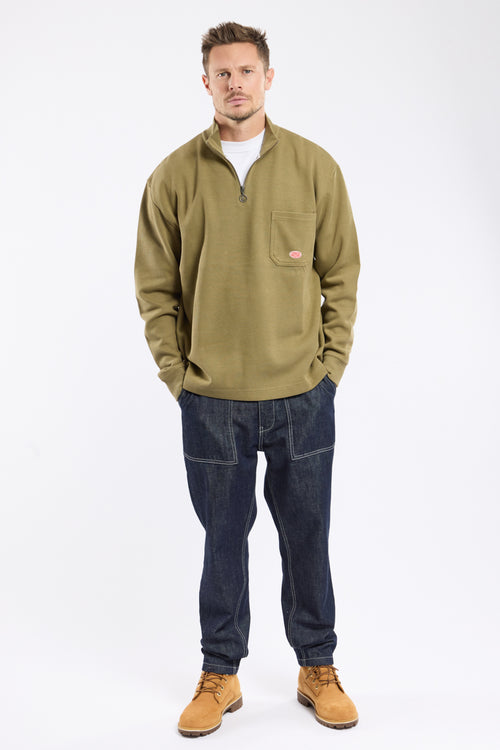 Zip neck sweatshirt - cotton - Armor-lux - 3