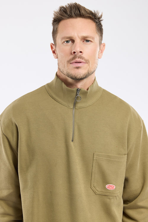 Zip neck sweatshirt - cotton - Armor-lux - 2