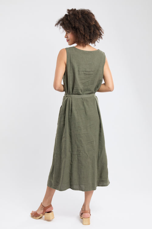 Sleeveless dress - linen - Armor-lux - 6