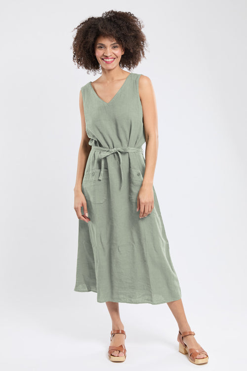 Langes Kleid – Leinen - Armor-lux - 1