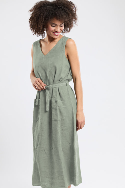 Langes Kleid – Leinen - Armor-lux - 4