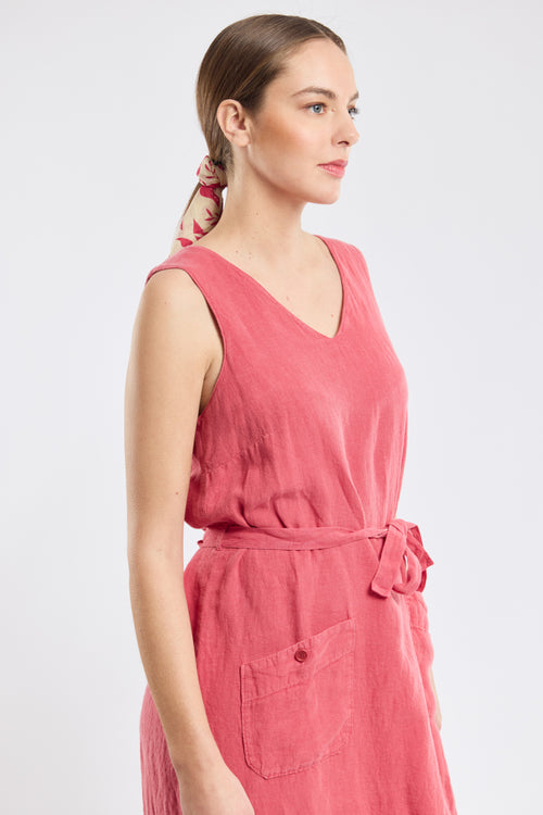 Langes Kleid – Leinen - Armor-lux - 4