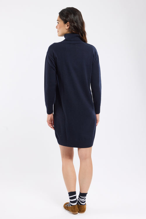 Heritage turtleneck dress - wool and cashmere - Armor-lux - 4