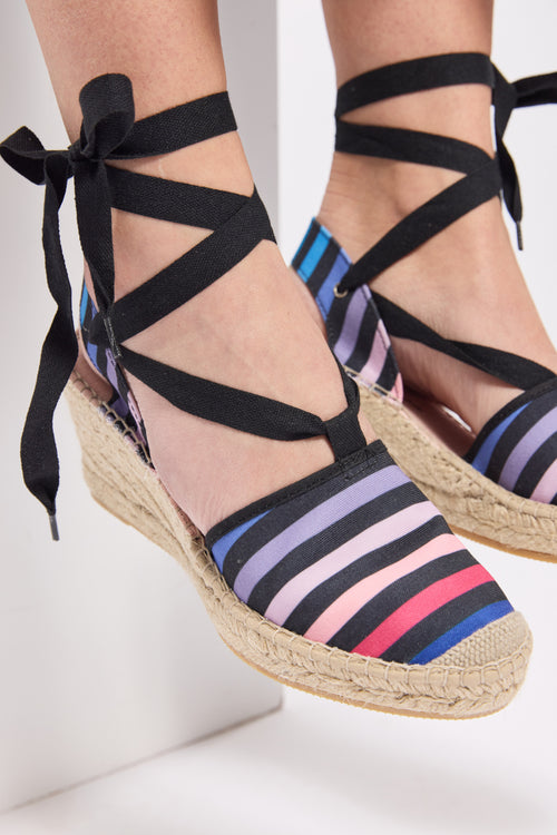 Espadrilles compensées à rayures femme - Armor-lux - 2