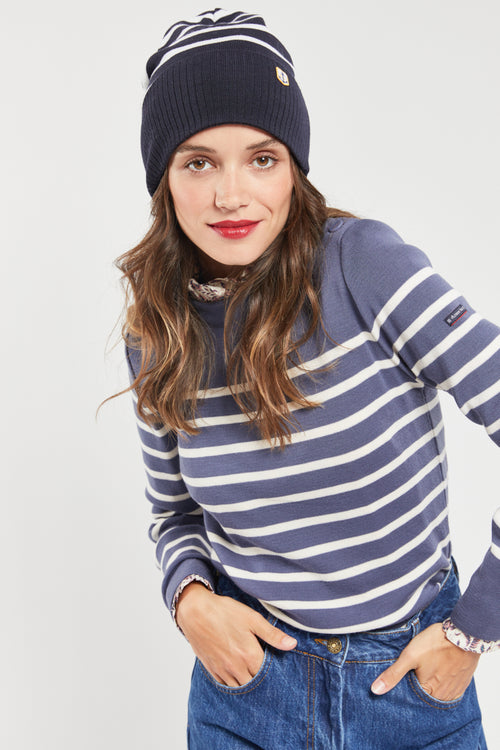 Bonnet rayé Héritage - laine - Armor-lux - 1