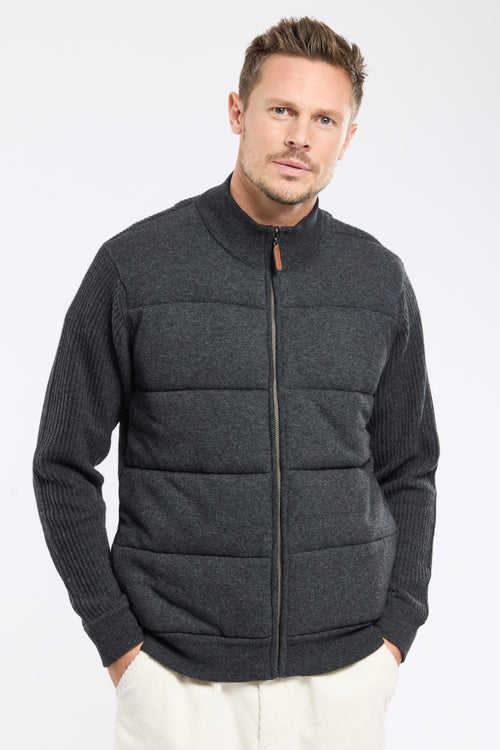 Veste matelassée maille - laine - Armor-lux - 1