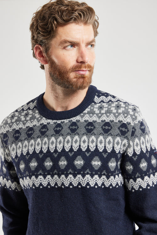 Pull jacquard - laine recyclée - Armor-lux - 4