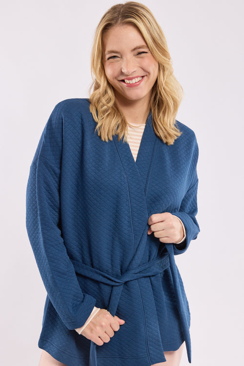 Short loungewear kimono - cotton - Armor-lux - 1