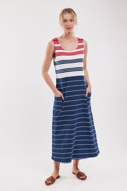 Loungewear sleeveless dress - thick cotton - Armor-lux - 1