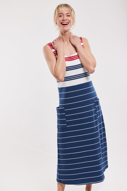 Loungewear sleeveless dress - thick cotton - Armor-lux - 5