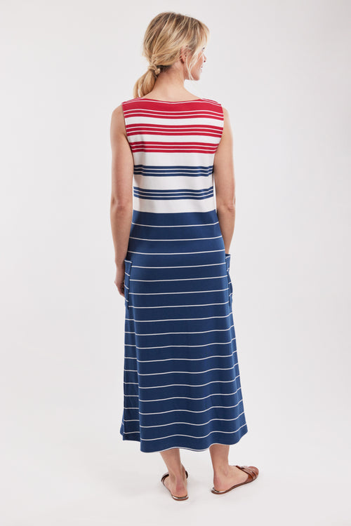 Loungewear sleeveless dress - thick cotton - Armor-lux - 2