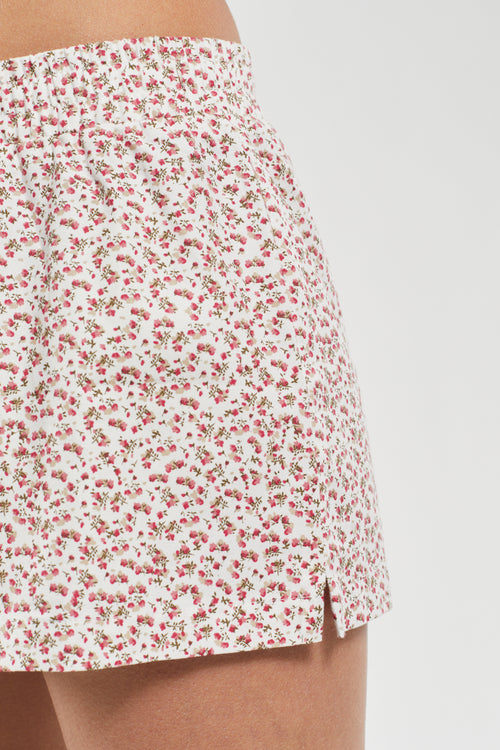 Cotton pyjama shorts with little flower print - Armor-lux - 4