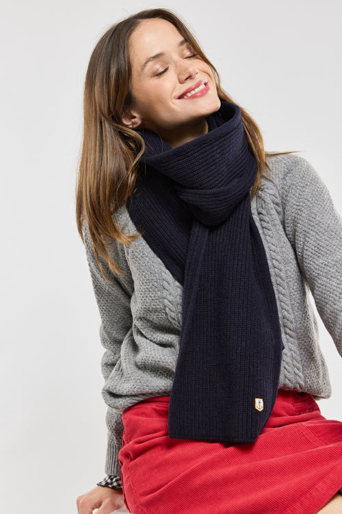 Echarpe côte perlée - lambswool - Armor-lux - 1