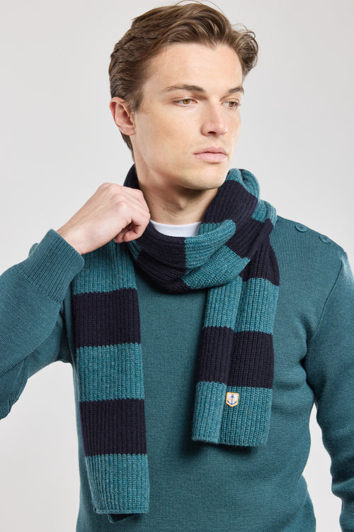 Écharpe rayée - lambswool - Armor-lux - 1