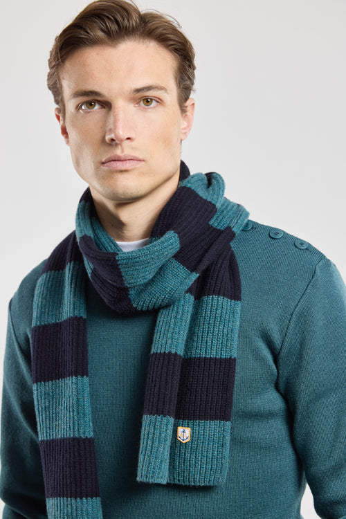 Écharpe rayée - lambswool - Armor-lux - 2