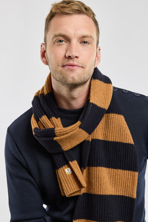 Écharpe rayée - lambswool - Armor-lux - 1