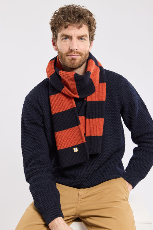 Echarpe rayée - Lambswool - Armor-lux - 1