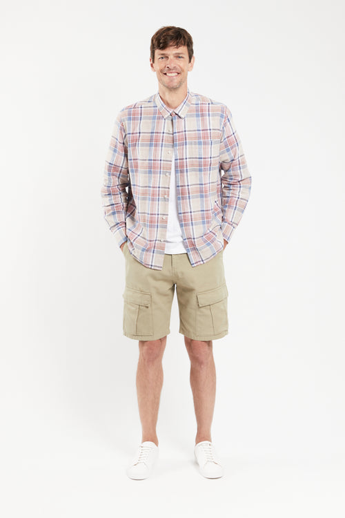 Chemise à carreaux - coton et lin - Armor-lux - 5