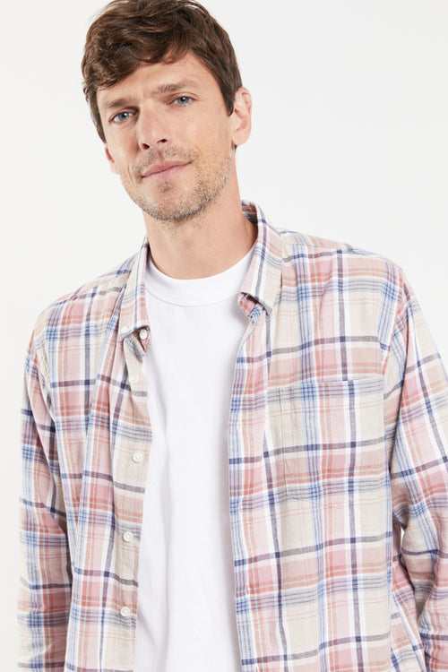 Chemise à carreaux - coton et lin - Armor-lux - 6
