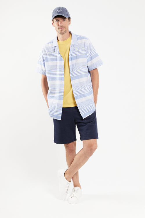 Short-sleeved shirt - cotton and linen - Armor-lux - 3