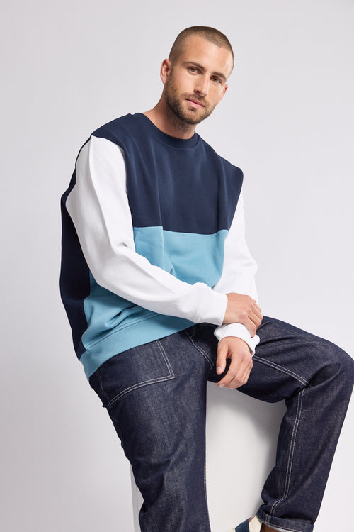 Dreifarbiger Sweater – Baumwolle - Armor-lux - 1