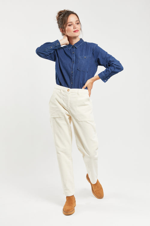 Straight cut corduroy trousers - Armor-lux - 6