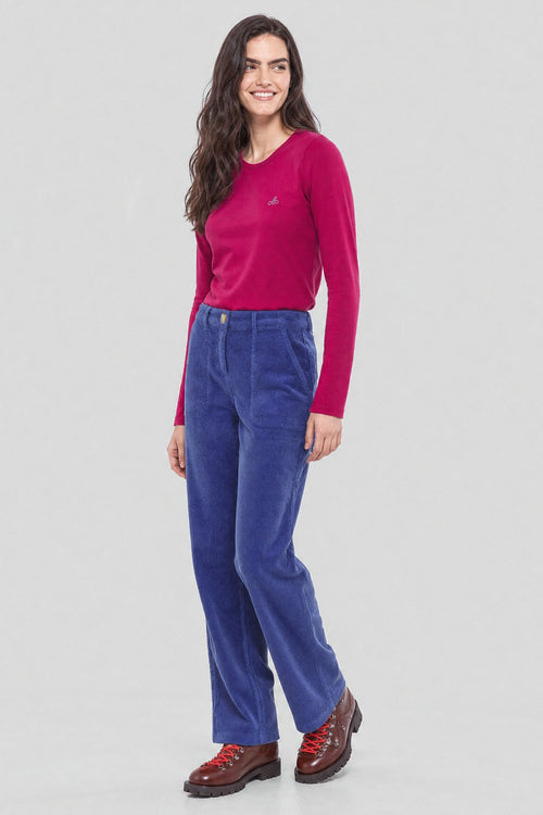 Straight-cut velvet trousers - cotton - Armor-lux - 1