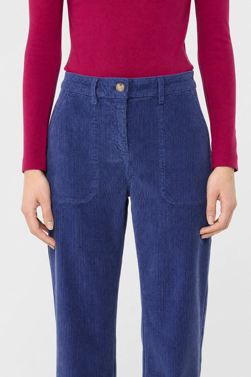 Straight-cut velvet trousers - cotton - Armor-lux - 2