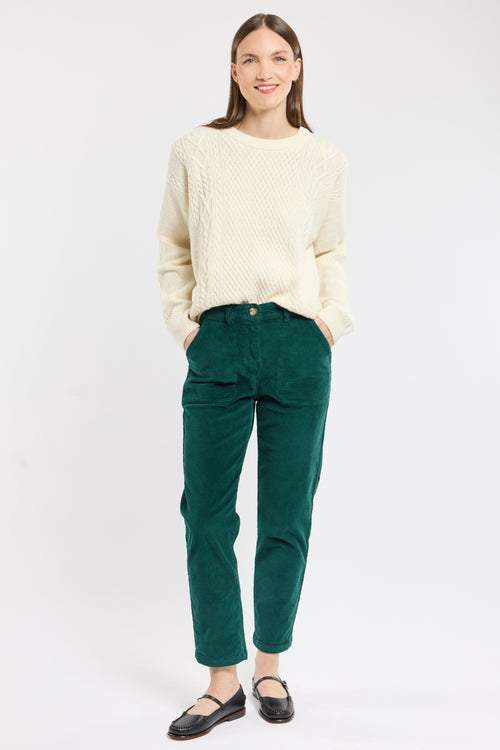 Pantalon velours coupe droite - coton - Armor-lux - 1