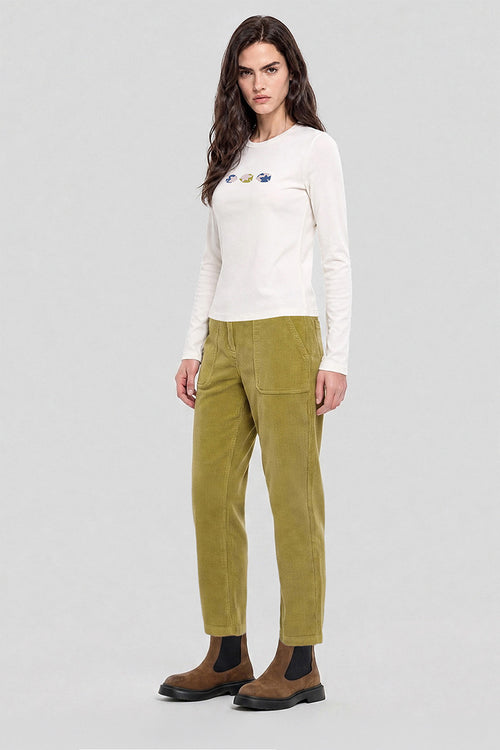 Gerade geschnittene Samthose - Baumwolle - Armor-lux - 1