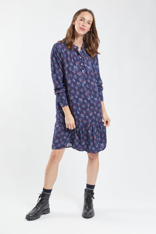 Robe fleurie manches longues - Armor-lux - 1