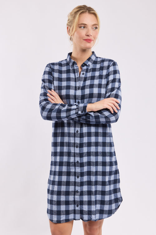 Checked shirt dress - Armor-lux - 4