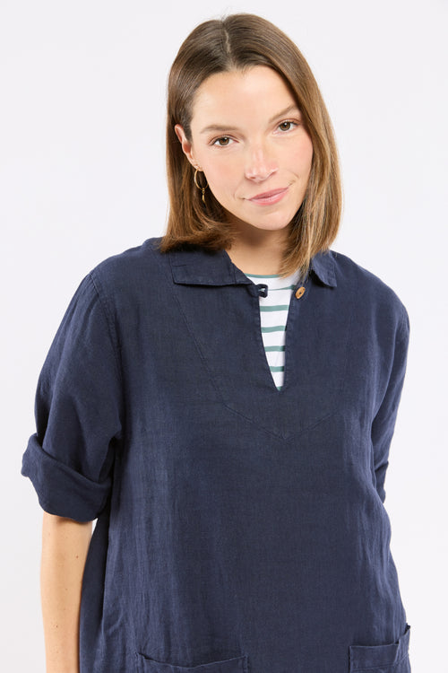 Tunic dress - linen - Armor-lux - 4