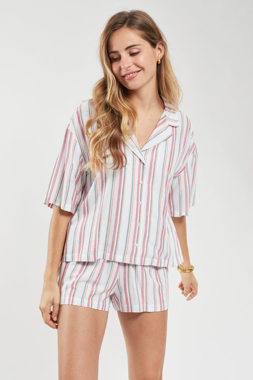 Striped shorty pyjamas - Armor-lux - 2