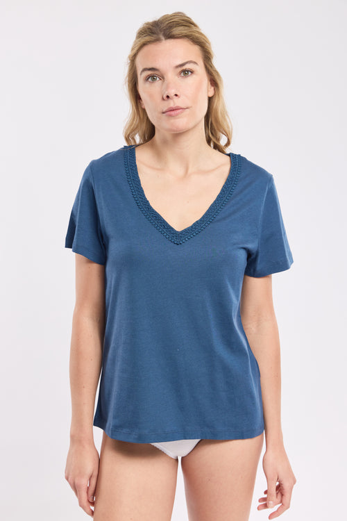 Loungewear T-shirt - cotton and modal - Armor-lux - 1