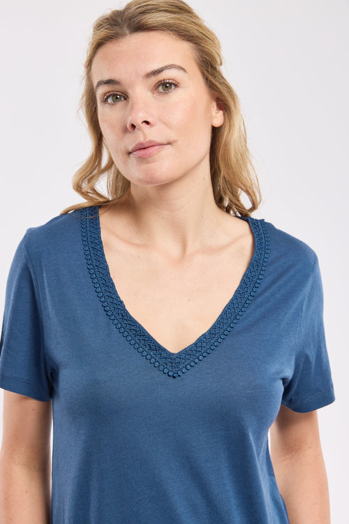 Loungewear T-shirt - cotton and modal - Armor-lux - 4