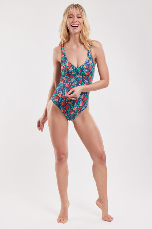 One-piece floral swimming costume - Armor-lux - 4