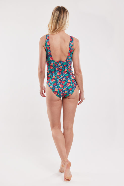One-piece floral swimming costume - Armor-lux - 5