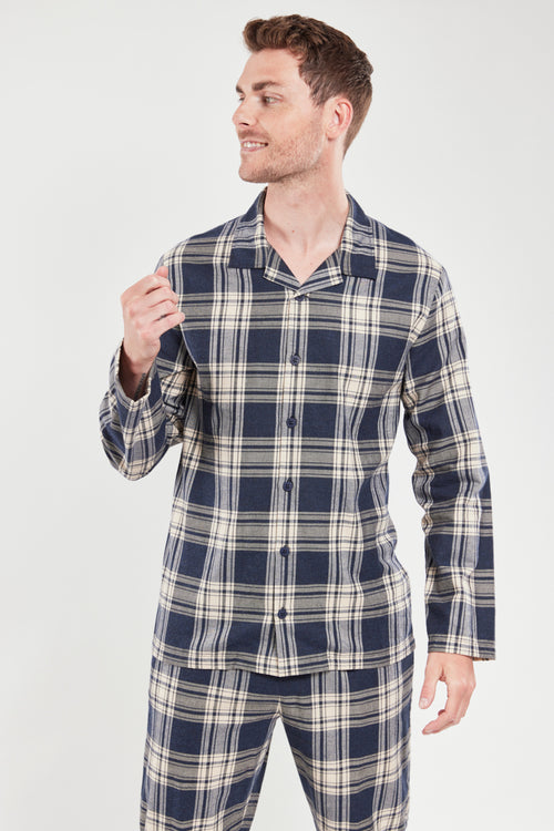 Checked straight pyjamas - cotton - Armor-lux - 6