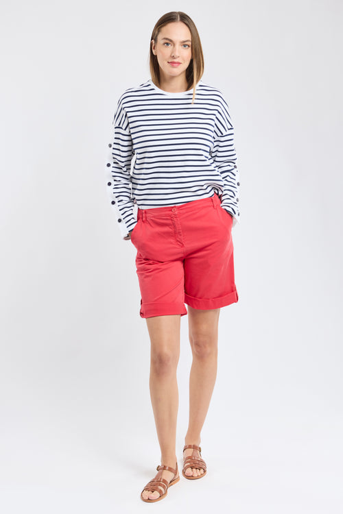 Bermuda shorts with elasticated waist - cotton - Armor-lux - 1