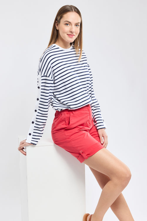 Bermuda shorts with elasticated waist - cotton - Armor-lux - 2